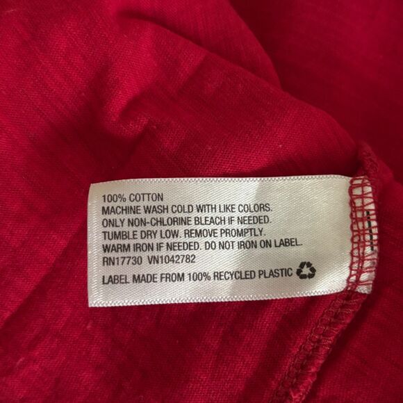 Lot Of 2 MERONA Woman's Size M Red & Blue V Neck Short Sleeve T-Shirts #B - Picture 4 of 7